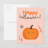 Kürbiskarte Feiertagspostkarte (Vorne/Hinten)