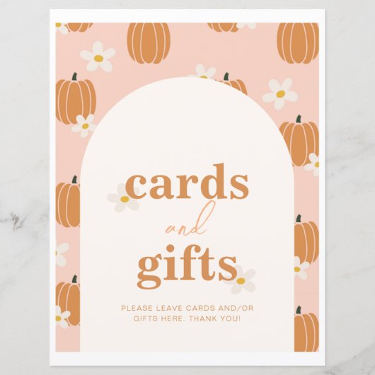 Kürbiskarten und Geschenkzeichen (Vorderseite)