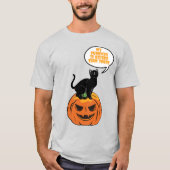 Kürbiskatze, Halloween T-Shirt (Vorderseite)