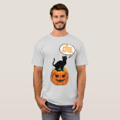 Kürbiskatze, Halloween T-Shirt (Vorne ganz)