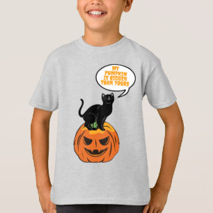 Kürbiskatze, Halloween-T - Shirt