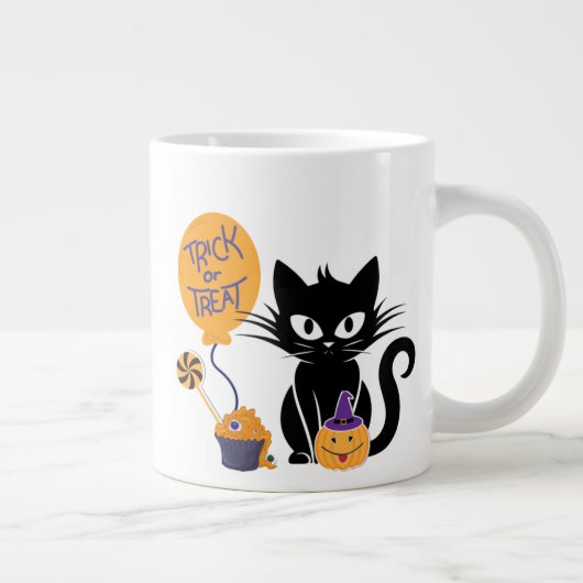 Kürbiskatze Jumbo-Tasse (Rechts)