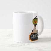 Kürbiskatze Jumbo-Tasse (Vorderseite Rechts)