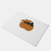 Kürbiskatze Klassischer T - Shirt_1 Fußmatte (Schrägansicht)