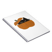 Kürbiskatze Klassischer T - Shirt_1 Notizblock (Rechte Seite)