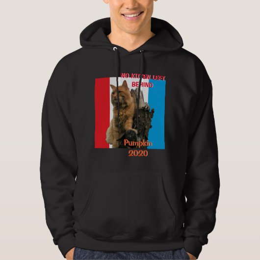 Kürbiskatze "No Kitten Verlassen Behind" 2020 Hoodie (Vorderseite)