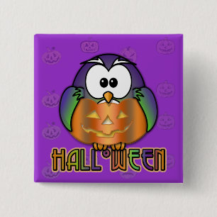 Kürbiskauz Button