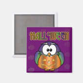 Kürbiskauz Magnet (Vorderseite/Rückseite)