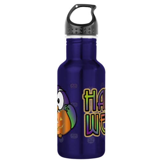 Kürbiskauz Trinkflasche (Vorderseite)