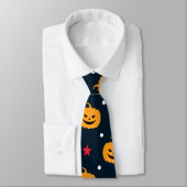 Kürbiskehus Halloween-Muster Krawatte (Gebunden)