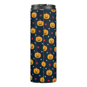 Kürbiskehus Halloween-Muster Thermosbecher (Rückseite)