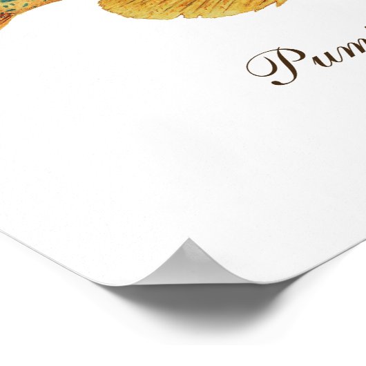 Kürbiskernkunst Poster (Ecke)