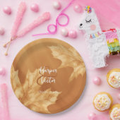 Kürbiskernmapel Blätter Akzentuieren Hochzeit im H Pappteller (Party)