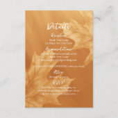 Kürbiskernmaple Blätter Akzente Details Begleitkarte (Vorderseite)