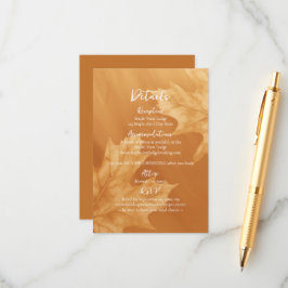 Kürbiskernmaple Blätter Akzente Details Begleitkarte