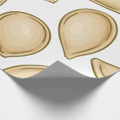 Kürbiskernmuster Geschenkpapier (Ecke)