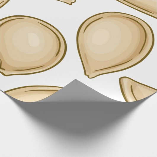 Kürbiskernmuster Geschenkpapier (Ecke)