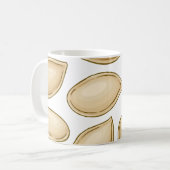 Kürbiskernmuster Kaffeetasse (Vorderseite Links)