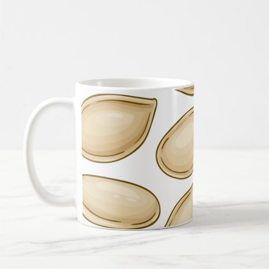 Kürbiskernmuster Kaffeetasse (Links)