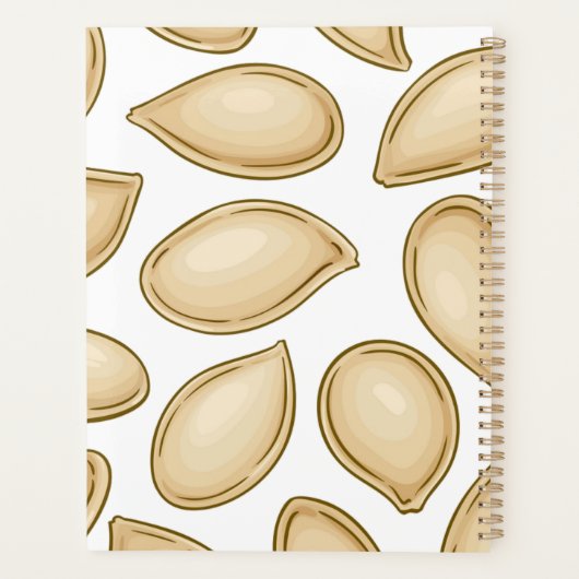 Kürbiskernmuster Planer (Rückseite)