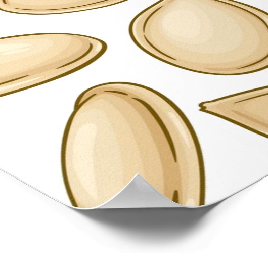 Kürbiskernmuster Poster (Ecke)