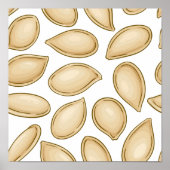 Kürbiskernmuster Poster (Vorne)