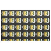 Kürbiskernsamen-Packungsetikett Stoff (Fat Quarter (45,7 x 55,9 cm))