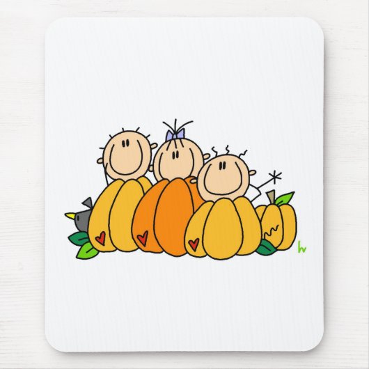 Kürbiskinder Mousepad (Vorne)