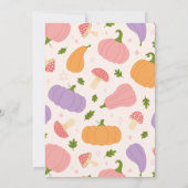 Kürbiskins und Pilze Einladung (Rückseite)