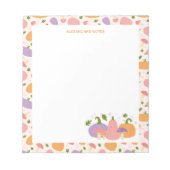 Kürbiskins und Pilze Notizblock (Vorderseite)