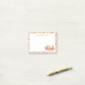 Kürbiskins und Pilze Post-it Klebezettel (Auf Schreibtisch)