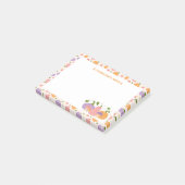 Kürbiskins und Pilze Post-it Klebezettel (angewinkelt)