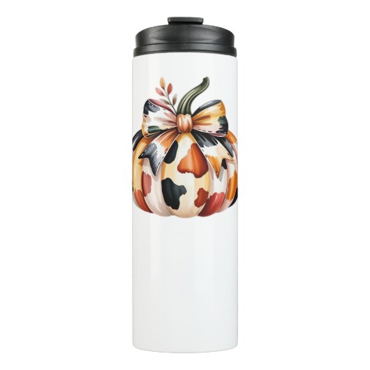 Kürbisklassischer T - Shirt Thermosbecher (Vorderseite)