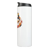 Kürbisklassischer T - Shirt Thermosbecher (Nach rechts gedreht)