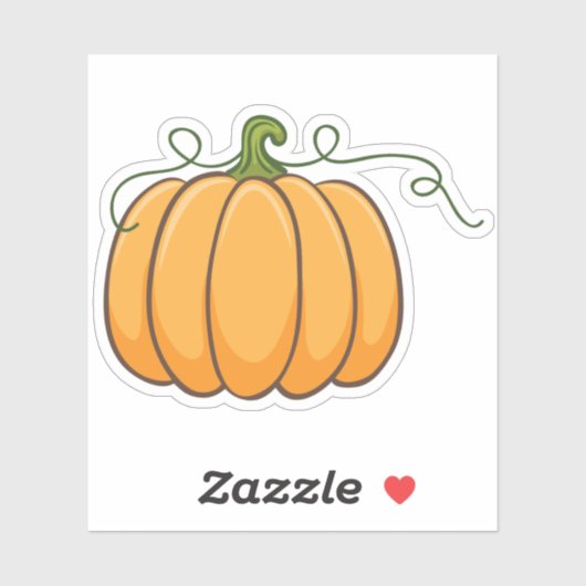 Kürbiskleber Aufkleber (Blatt)