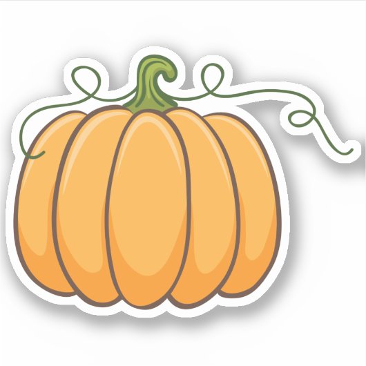 Kürbiskleber Aufkleber (Vorderseite)