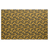 Kürbisknochen-Musiknoten Stoff (Yard (91,4 cm))