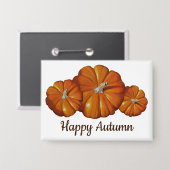 Kürbisknopf Button (Vorderseite/Rückseite)