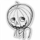 Kürbiskopf Aufkleber (Vorderseite)