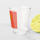 Kürbiskopf-Chibi-Schuss Schnapsglas (Rechts)