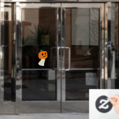 Kürbiskopf Fensteraufkleber (Büro Tür)