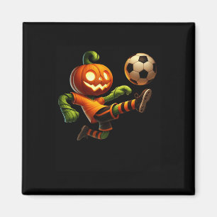 Kürbiskopf-Fußball-Halloween-Kostüm Männer Jungen  Magnet