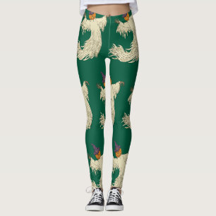 Kürbiskopf-Geist Halloween-Kunst Leggings