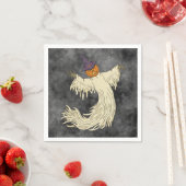 Kürbiskopf-Geist Halloween-Kunst Serviette (Beispiel)