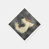 Kürbiskopf-Geist Halloween-Kunst Serviette (Ecke)