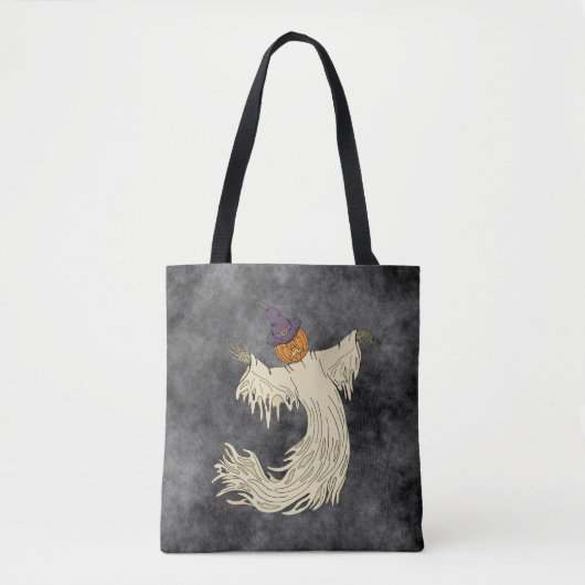 Kürbiskopf-Geist Halloween-Kunst Tasche (Vorderseite)