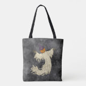 Kürbiskopf-Geist Halloween-Kunst Tasche (Rückseite)