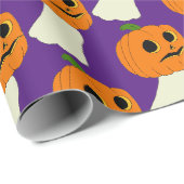 Kürbiskopf Geschenkpapier (Rolleneckpunkt)