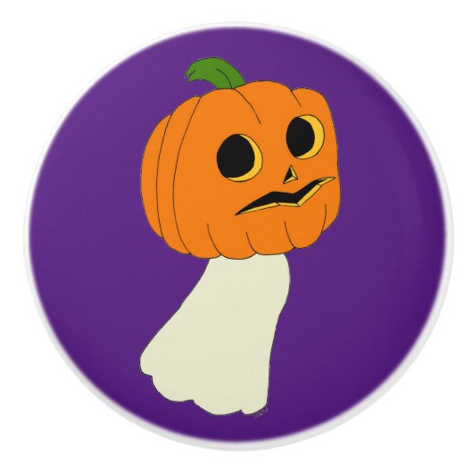 Kürbiskopf Keramikknauf (Vorderseite)