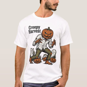 Kürbiskopf-Monster Vintage-Halloween-Shirt T-Shirt